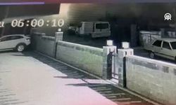 Maltepe'de kısmi olarak çöken 7 katlı binanın çökme anı güvenlik kamerasında
