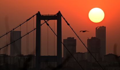İstanbul'da gün batımı görüntülendi