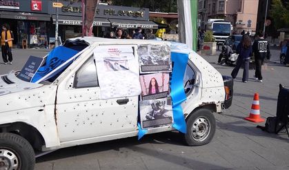 Hind Receb anısına kurulan "Gezici Soykırım Müzesi" İstanbul'da yoğun ilgi gördü