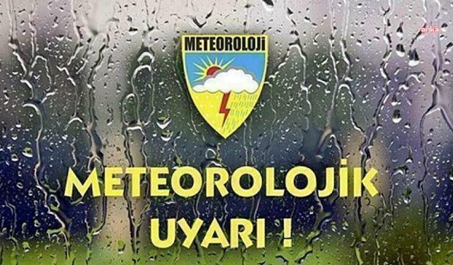 Meteoroloji'den 7 il için turuncu, 18 il için sarı uyarı