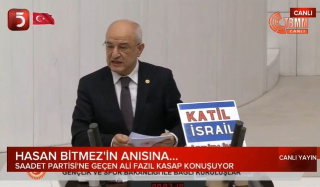 Saadet Partisi'ne geçen Ali Fazıl Kasap TBMM'de konuştu: Hasan Bitmez kardeşimizin sözünün bitmemesi gereken gündeyiz