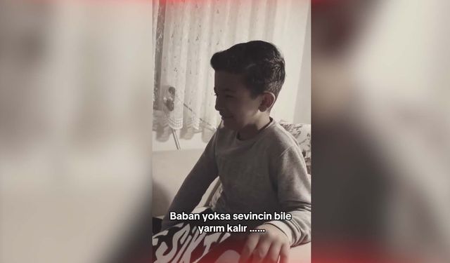 Gol sevincini paylaşacağı babasını 1,5 yıldır göremeyen Beşiktaşlı çocuk izleyenleri duygulandırdı