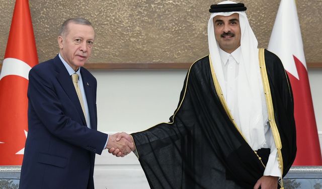 CB Erdoğan, Katar Emiri Şeyh Temim ile bir araya geldi: Gündem Gazze'ydi