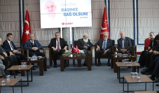 Hasan Bitmez için taziyeler Saadet Genel Merkezi’nde kabul edildi