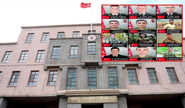 MSB, Pençe-Kilit Operasyon bölgesinde 12 askerin şehit düştüğü terör saldırısının detaylarını açıkladı!