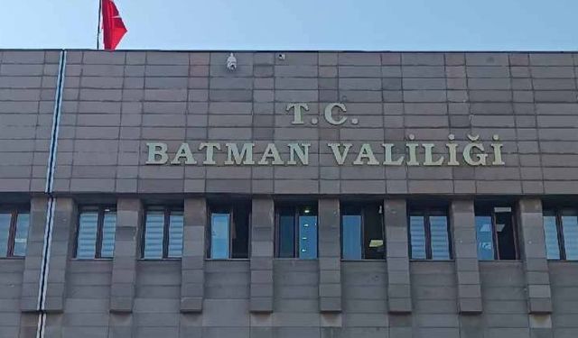 Batman Valiliği'nden 20 Aralık için "yüksek patlama sesi" uyarısı