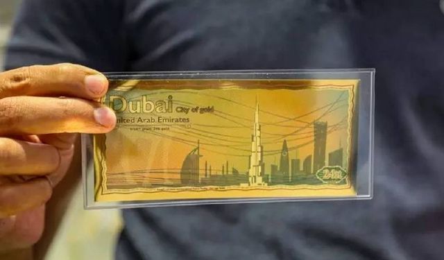 Dubai'de altın banknotlar satışa sunuldu: Tedavüle girecek mi?