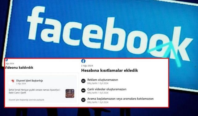 Facebook, Diyanet'in Haniye paylaşımını kaldırdı, hesabı kısıtladı!