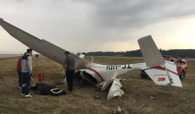 Bursa'da eğitim uçağının düşmesi sonucu iki pilot hayatını kaybetti