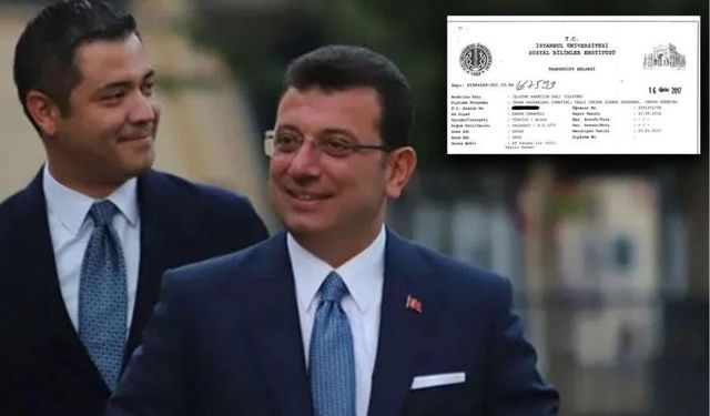 Ekrem İmamoğlu’ndan ‘sahte diploma’ iddialarına yanıt