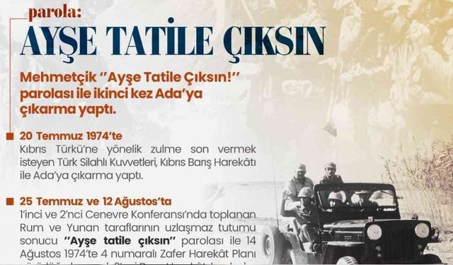 Kıbrıs Harekatı’nı başlatan ‘Ayşe Tatile Çıksın’ parolası film oluyor