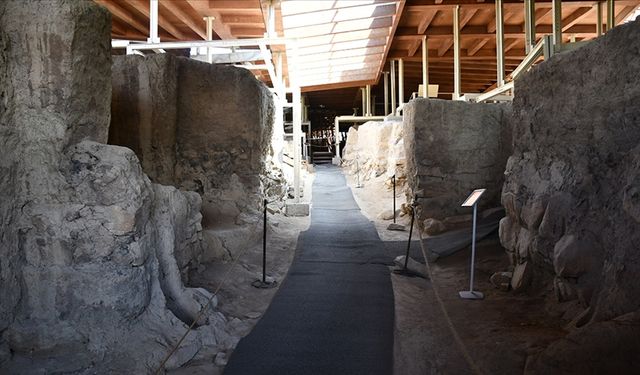 Malatya'daki Arslantepe Höyüğü Karşılama Merkezi inşaatı tamamlanmak üzere