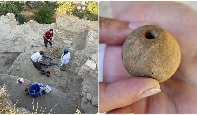 Çanakkale'deki kazıda binlerce yıllık silindir mühür ve kurşun sapan taşı bulundu