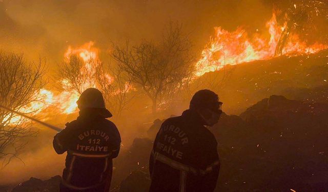 Dalaman'da çıkan orman yangınına müdahale sürüyor