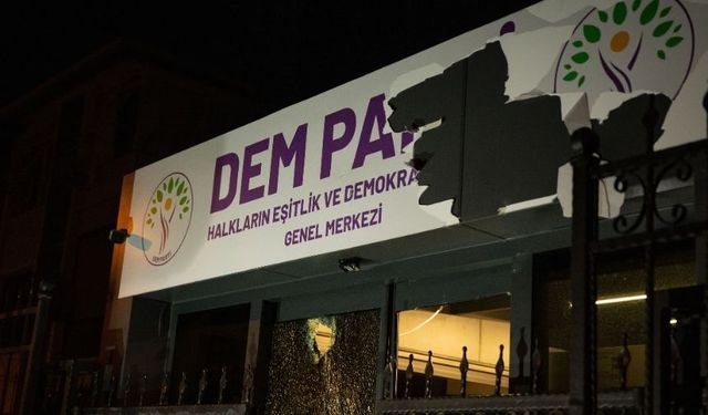 DEM Parti genel merkezine saldırı: Bir kişi gözaltına alındı