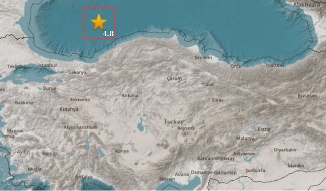 Karadeniz'de korkutan deprem