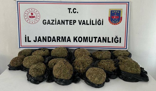 Gaziantep’te, 18,5 kilo skunk ile yakalanan 2 şüpheli tutuklandı