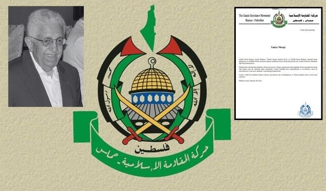 Hamas'tan Saadet Partisi’ne Recai Kutan’ın vefatı sebebiyle taziye mesajı