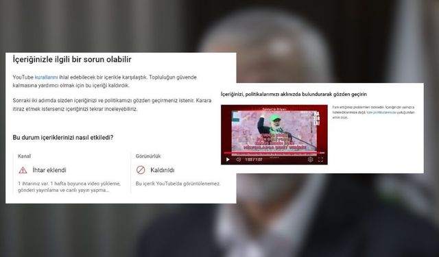 Youtube'dan TV5'e bir engel daha! Şehit edilen Haniyye'den korkmaya devam ediyorlar