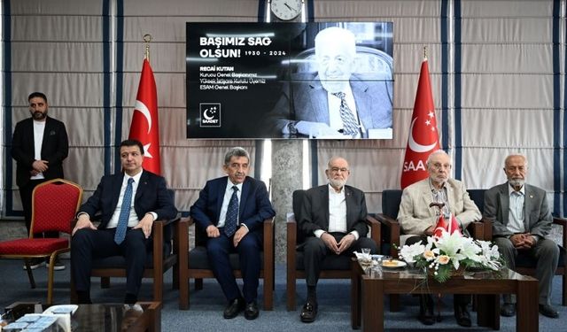 Saadet Partisi, Recai Kutan'ın vefatı nedeniyle gelen taziyeleri Genel Merkez'de kabul etti