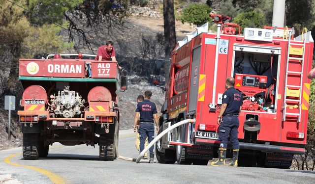 Muğla'daki orman yangını 4'üncü gününde