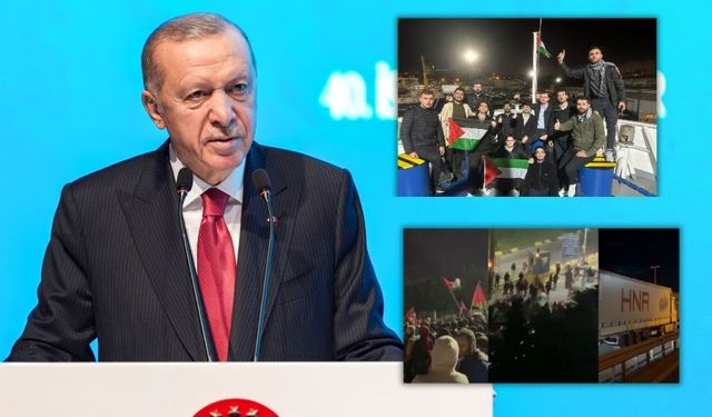 Erdoğan'dan İsrail ile ticaret açıklaması "9.5 milyar dolarlık ticaret hacminden fedakarlıkta bulunduk"