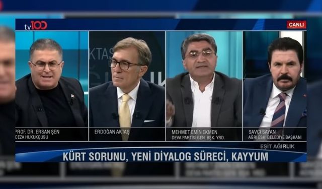 DEVA Partili Ekmen'den Ersan Şen’e canlı yayında tepki: Önce avukatlığını yaptığın müteahhitlerin hesabını ver