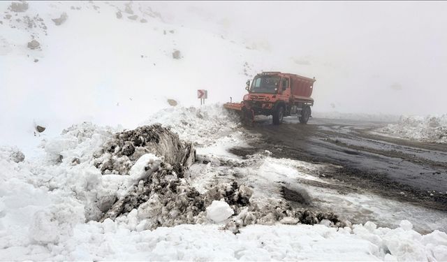 Yoğun kar ve sis nedeniyle kapatılan Van-Bahçesaray kara yolu ulaşıma açıldı