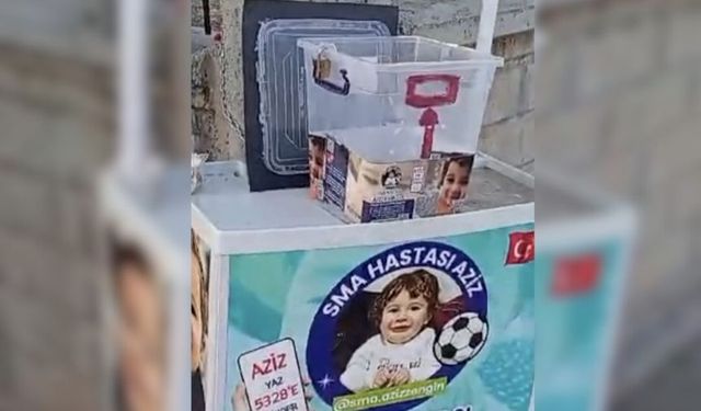 2 yaşındaki SMA’lı Aziz’in bağış kutusundaki para çalındı