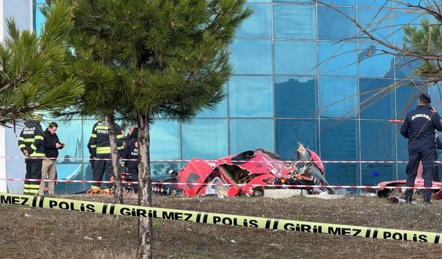 Muğla'da Eğitim ve Araştırma Hastanesine çarpan helikopter düştü