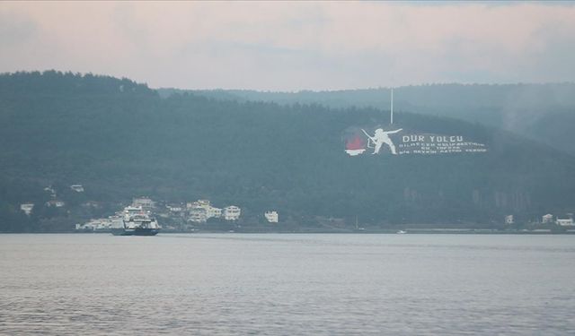 Çanakkale Boğazı sis nedeniyle transit gemi geçişlerine kapatıldı