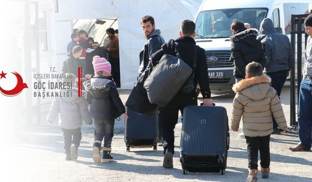 Göç İdaresi Başkanlığı'ndan Suriyelilerin geri dönüş işlemlerine ilişkin bilgilendirme