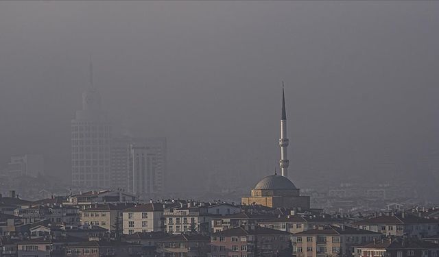 Ankara'nın hava kalitesi "turuncu:hassas" seviyede