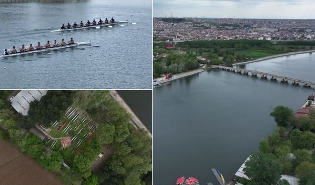Meriç Nehri'ndeki kürek yarışları Edirne'nin turizmine katkı sağlıyor