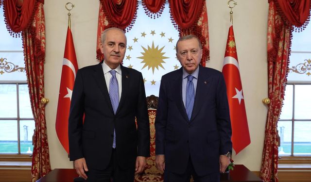 Cumhurbaşkanı Erdoğan, TBMM Başkanı Kurtulmuş'u kabul etti