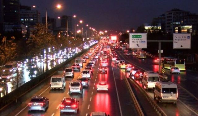 İstanbul'da trafik yoğunluğu