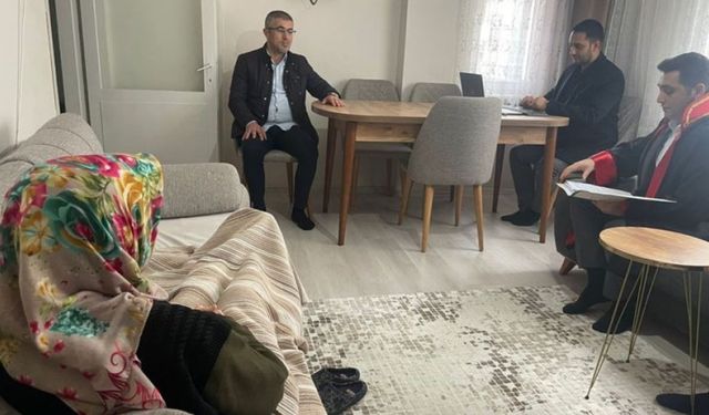 Miras davası evde görüldü