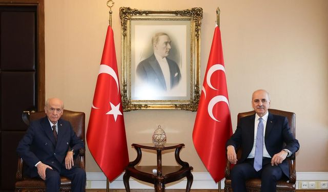 TBMM Başkanı Kurtulmuş, MHP Genel Başkanı Bahçeli'yi ziyaret etti