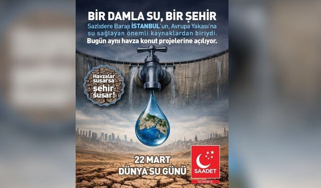 Saadet İstanbul'dan Dünya Su Günü'ne ilişkin açıklama