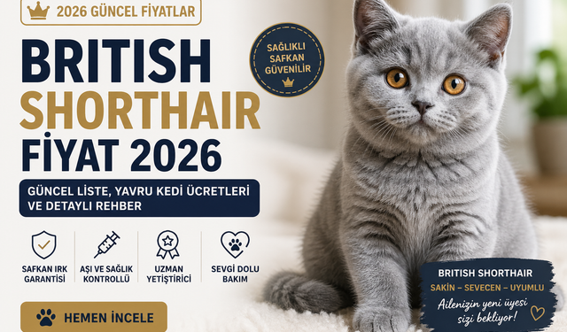 British Shorthair Fiyat 2026: Güncel Liste