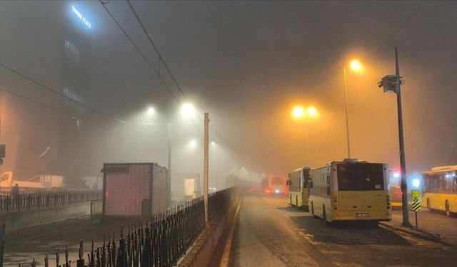 İstanbul'un bazı ilçelerinde sis etkili oldu