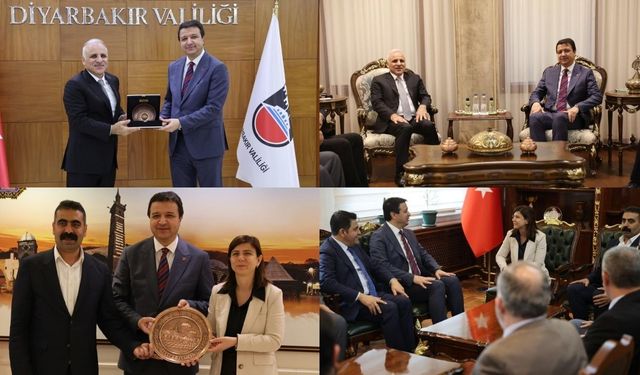 Mahmut Arıkan Diyarbakır’da Valilik ve Büyükşehir Belediyesi’ni ziyaret etti