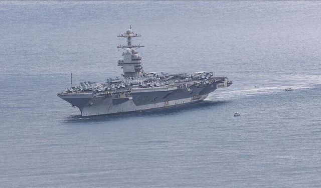 ABD'nin USS Gerald R. Ford uçak gemisi 11 ay sonra ülkeye döndü