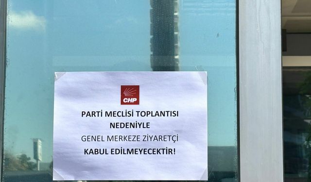 CHP Genel Merkezi'ne ziyaretçi yasağı