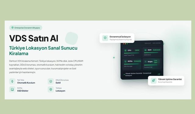 Dehost Vds Sunucu Kiralama Çözümleri ve Yüksek Performanslı Altyapı