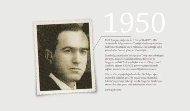 MİT, 1950'de aracına kurulan pusuyla şehit olan teşkilat mensubu Kaskatı'nın fotoğrafını paylaştı