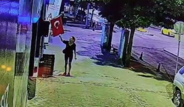 Muğla'da Türk bayrağını yakan şüpheli yakalandı