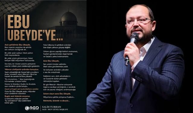 Salih Turhan’dan Ebu Ubeyde mesajı