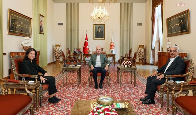 DEM Parti İmralı Heyeti, TBMM Başkanı Numan Kurtulmuş ile görüştü