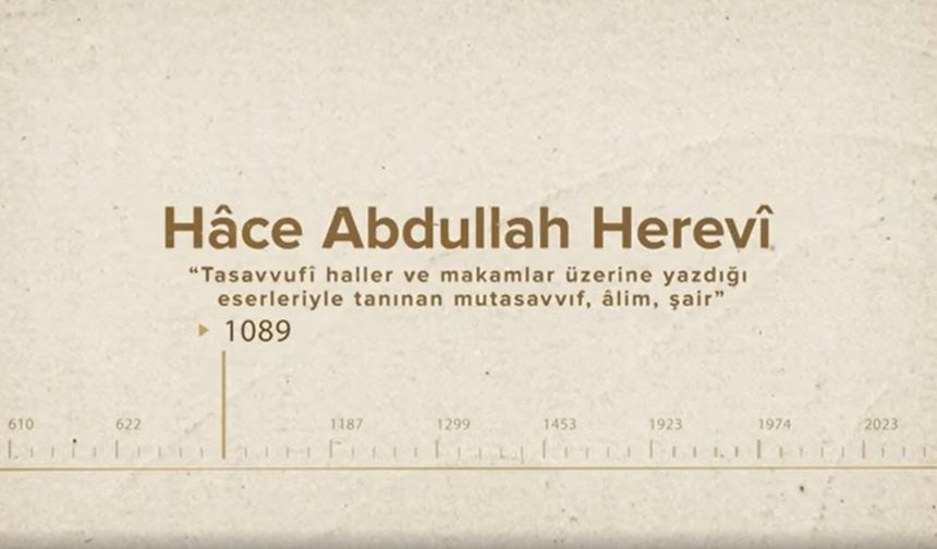 Hâce Abdullah Herevî... İslam Düşünürleri - 106. Bölüm